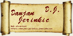 Damjan Jerinkić vizit kartica
